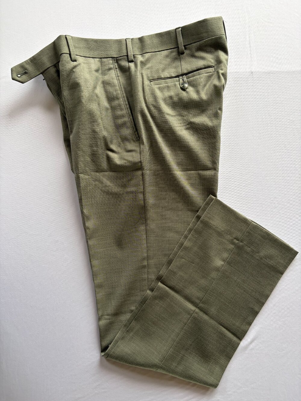 Roundtree & Yorke travelSMART Dress Pants Mens 32x32 Olive Green Size Waist 32